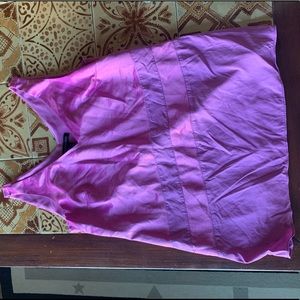 Banana Republic Pink Satiny Tank Top S